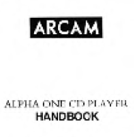 Arcam ALPHA-ONE - Owners Manual 